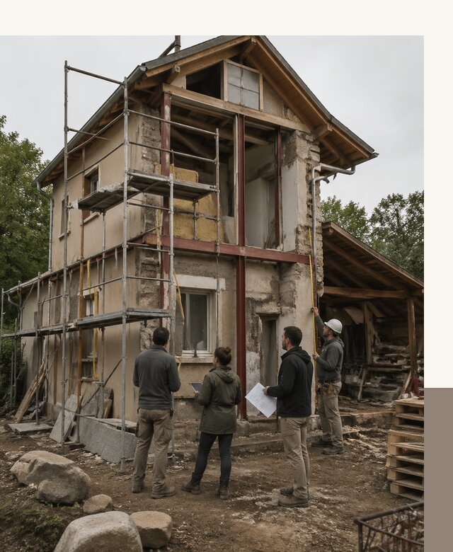 Реконструкция загородного дома под ключ в Дубне от бюро