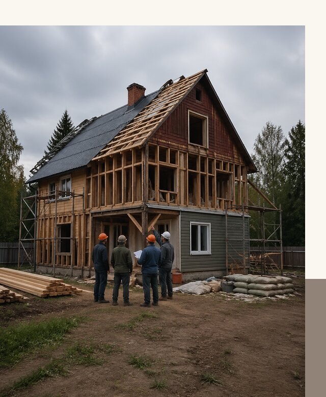 Реконструкция дачного дома в Дубне под ключ с проектом