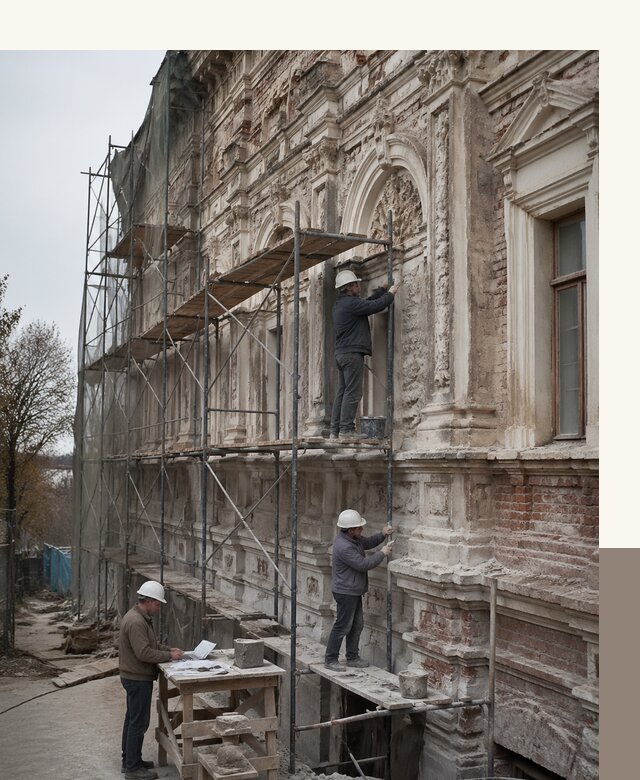 Реставрация объектов культурного наследия под ключ в Дубне